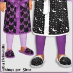 Toddler Orchid and Noir Slippers