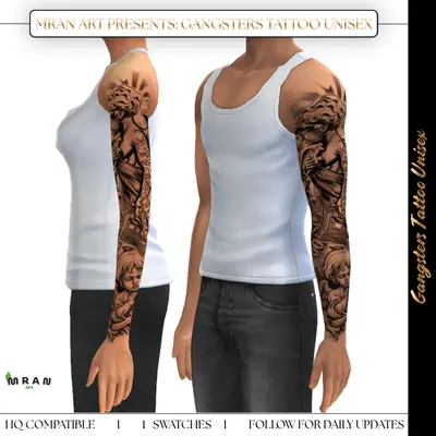 Gangsters Tattoo Unisex