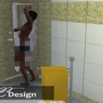 A new shower. Without walls