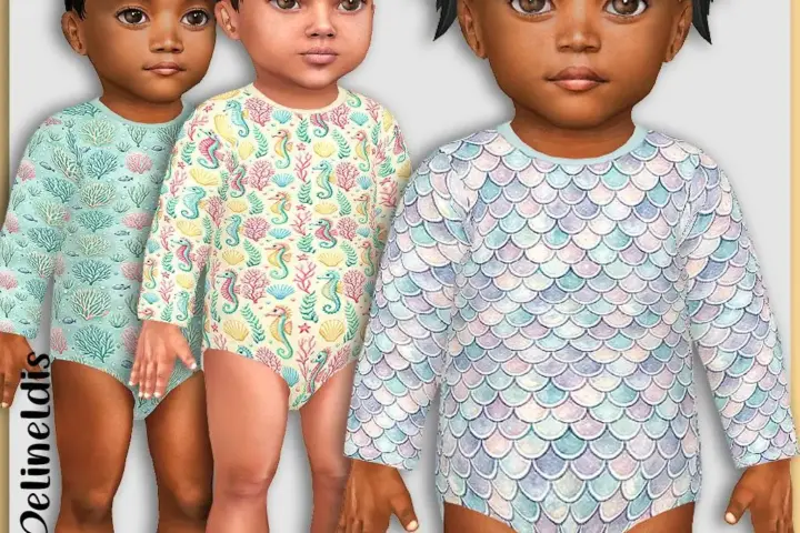 Infants Pastel Sea Life Bodysuits