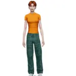 Stripe Abstract PJ Bottoms