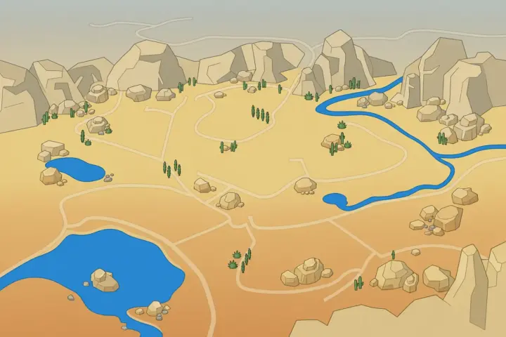 Oasis Springs Reimagined - Cartoon Map Overhaul