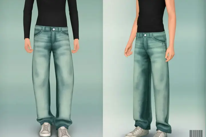 Мужские джинсы - Male 2000's Loose Fit Jeans