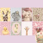 Cute Animals Kids Room Canvas Set