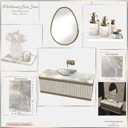 Perla Bathroom Sink + Decor