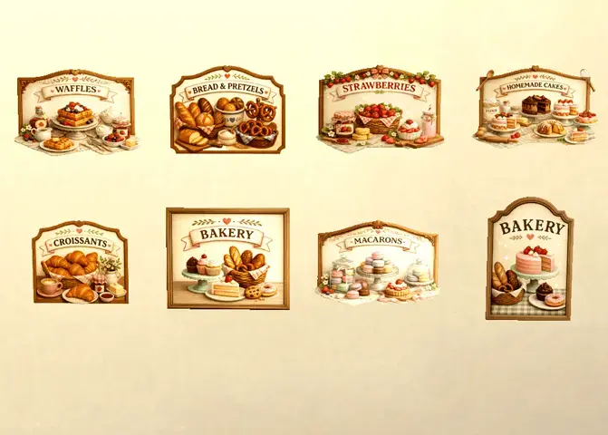 Sweet Bakery Signs
