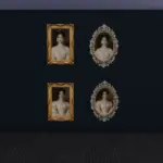 Elegant Dark Hair Victorian Lady Portraits