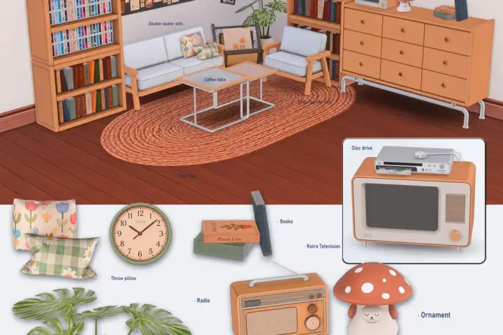 Retro living room