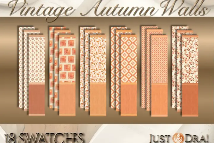 Vintage Autumn Walls and Floors