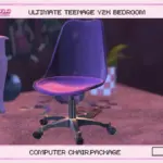 [Zha.na] Y2K Computer Desk and Chair
