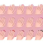 French Round Square Nails