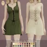 Rosalie Lace Up Mini Dress