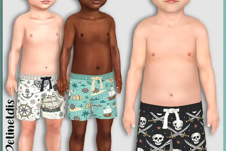 Toddler Pirates Swim Shorts