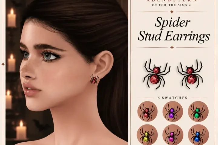 Spider Stud Earrings