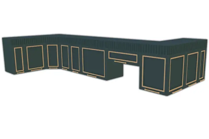 Comiko - Parisian Kitchen Top Cabinet v1