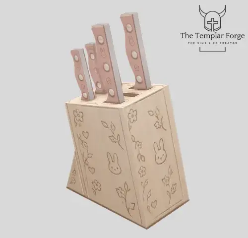 Pastel Knif Block