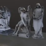 Angel sculpture, statue collection.