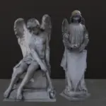 Angel sculpture, statue collection.