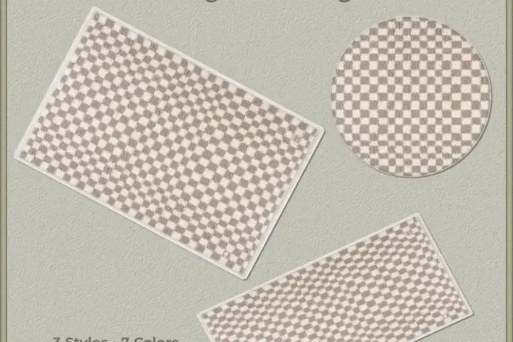 Cottage Days Gingham Rugs