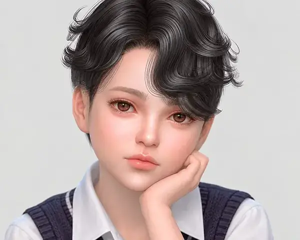 Прическа - Korean child hair 205B