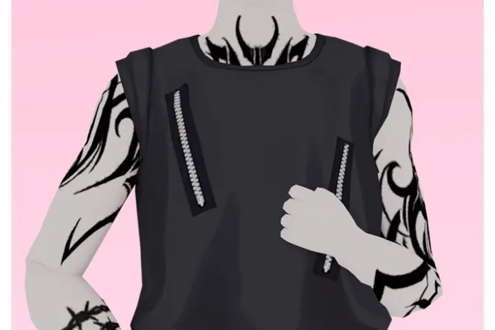 [ZPT] Zipped Tank Top