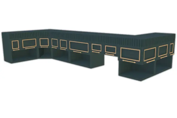 Comiko - Parisian Kitchen Top Cabinet v2