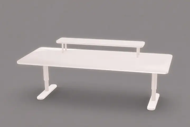 Modern Gaming Work Desk with Monitor Riser