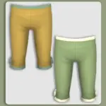 Toddler Solid Cropped Pants