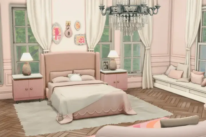 Elegant Pink Bedroom |