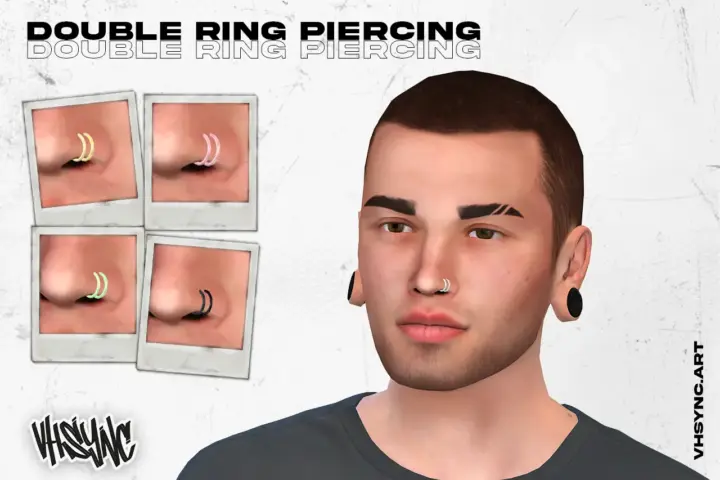 [VHSync] Double Ring Piercing