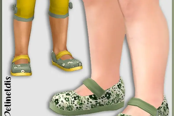 Toddler Sage Green Flat Shoes