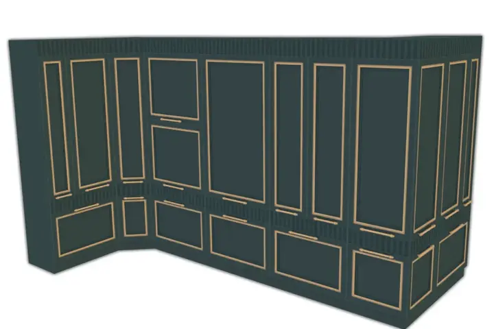 Comiko - Parisian Kitchen Tall Cabinets v1
