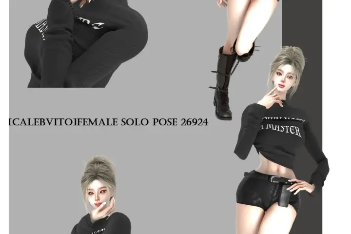 [CalebVito]Female solo pose 26924