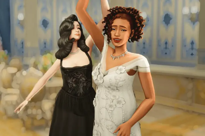 Slow Dancers Set | Animated Deco Sims | From: Masquerade Ball