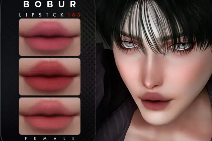 помада - matte lipstick with plump lips (163)