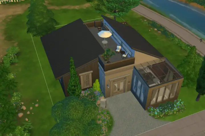 Moderne flat-roof house