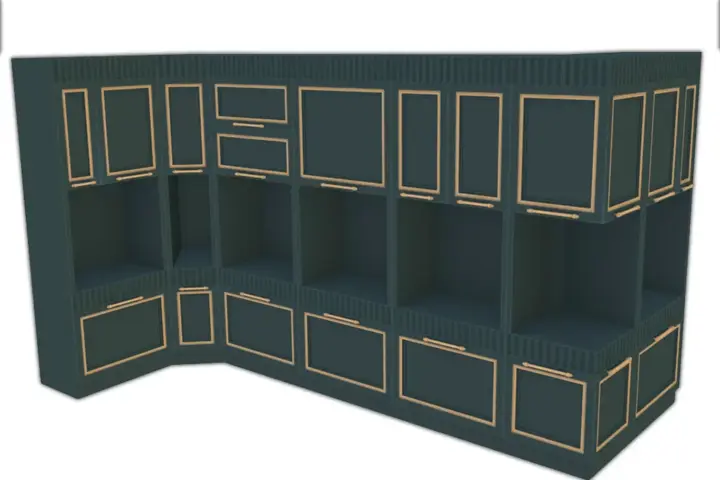 Comiko - Parisian Kitchen Tall Cabinets v2