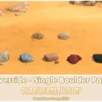 Base Game - Single Boulder Rocks Overrides ~ Rock ~ Boulders