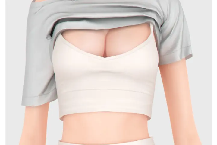 Bra with Crop Tee