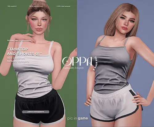 OPPASIMS - Style Pack N18 tank and shorts