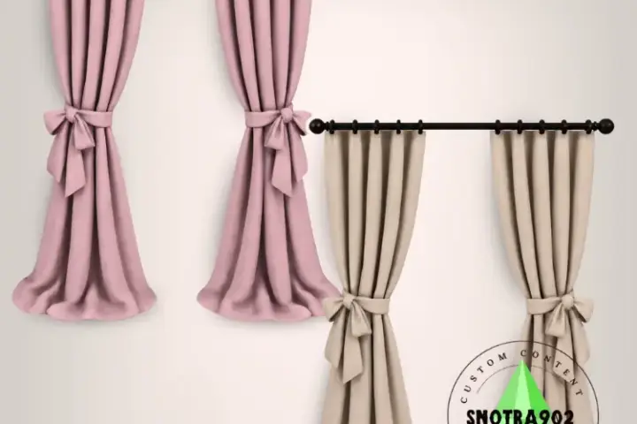 Bow Tie Curtains By Snotra902