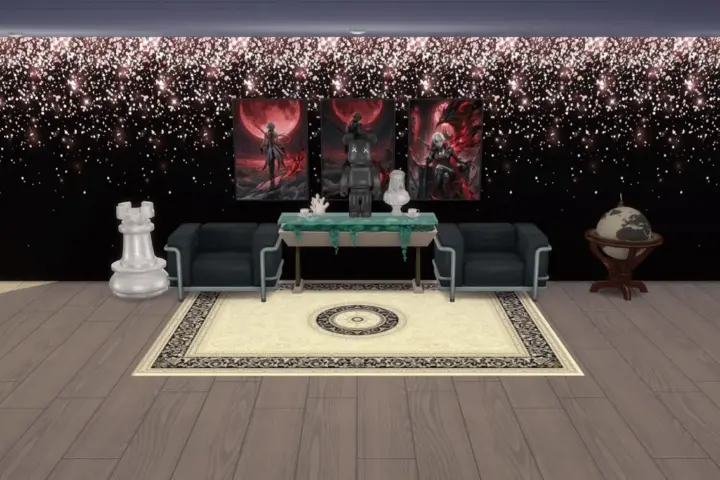 Glittering wallpaper