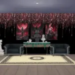 Glittering wallpaper