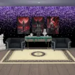 Glittering wallpaper