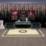 Glittering wallpaper