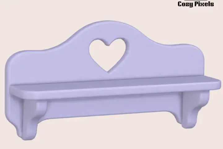 Heart Cutout Shelf
