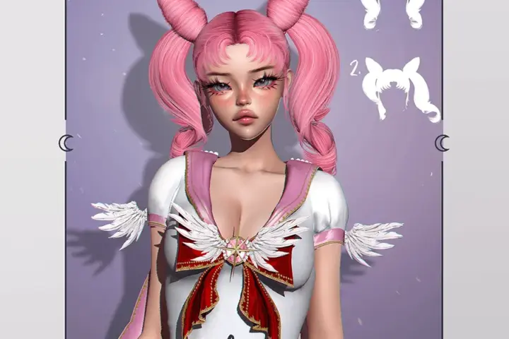 Usagi - Chibiusa - PACK (2 Hairs)