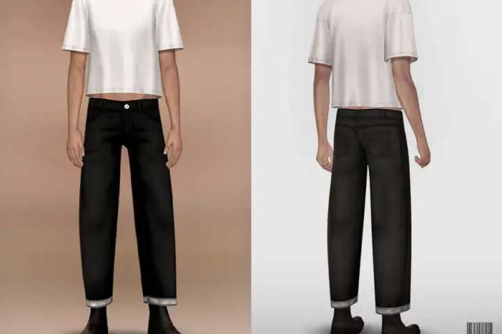 Мужские джинсы "Male Tapered Wide - Fit Jeans"