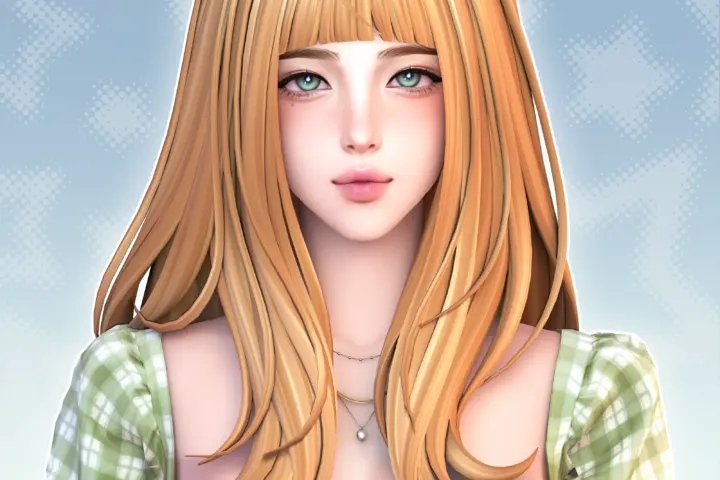 Женская прическа "Maxis Match HAIR 01"