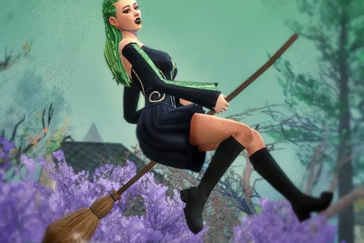 [F] Witch on a Broom Posepack 2026